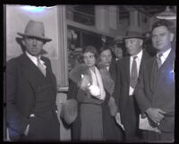 Winnie Ruth Judd, accused of murder, is arrested, Los Angeles, 1931