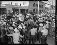 Mexican workers riot at the United States-Mexico border, Mexicali (Mexico)