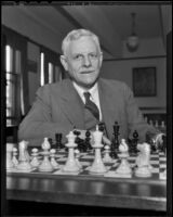 Chess and Checker Club manager E. P. Elliott, Los Angeles, 1936