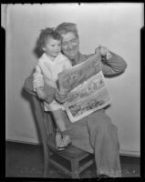 Radio man Doug Douglas and his youngest son Static, Los Angeles, 1936