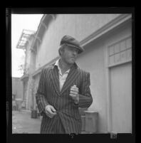 Robert Redford advocating against the demolition of Santa Monica Pier while filming "The Sting" on the pier. G. 1973