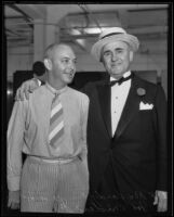 Rex Hardy and Joe Crider, Jr. at the American Bar Association pageant, Los Angeles, 1935