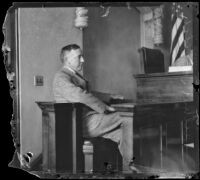 Attorney Arthur L. Veitch testifying, 1929