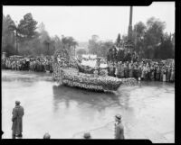 "Treasure Ship" float in the Tournament of Roses Parade, Pasadena, 1934