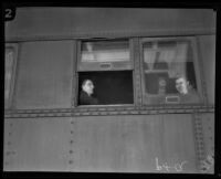 Gordon Northcott, accused of murdering four young men, en route to San Quentin, Los Angeles, 1929