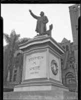 Statue of former senator Stephen M. White (1853-1901), Los Angeles, 1935