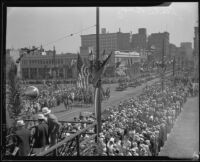 Thousands gather for State Building dedication ceremony, Los Angeles, 1932