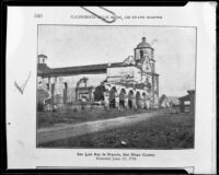 Mission San Luis Rey, Oceanside, circa 1909