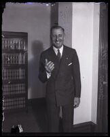 Buron Fitts in his office, Los Angeles, 1920s — Calisphere