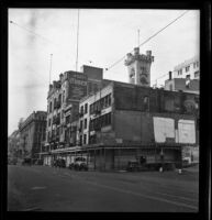 Old Los Angeles Times Building being prepared for demolition, Los Angeles, 1938