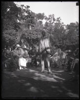 Mark Requa, Republican National Committeeman of California, speaks to a women of people, Los Angeles, 1928-1935