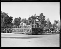 "Goldilocks and the Three Bears" float in the Tournament of Roses Parade, Pasadena, 1933