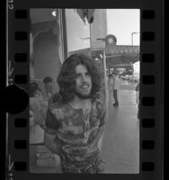 Gabe Kanata with his real hair, Los Angeles, Calif., 1970