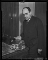 Major James C. Sawders, explorer and photographer who visited Mexico, Los Angeles, 1935