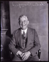 Charles H. Crawford in a courtroom, Los Angeles, circa 1930