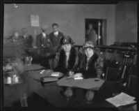 Minnie Kennedy (left) and Aimee Semple McPherson, Los Angeles, 1926