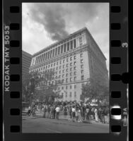 Fire at the Hall of Justice in Los Angeles, Calif., 1988