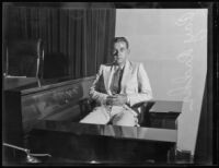 Ray Radke, witness during the trial of David H. Clark, Los Angeles, 1931