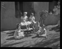 School children write a letter to kidnapper of June Robles, Tucson, 1934