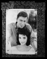 Actors Andrew Prine and Karyn Kupcinet, copy of portrait photograph, 1963