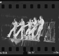 Osmond Brothers performing at Anaheim Stadium in Anaheim, Calif., 1972