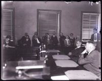 Jury for David H. Clark's second murder trial, Los Angeles, 1931