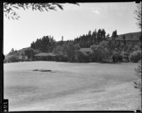 View towards Will Rogers' ranch house, Pacific Palisades, 1935