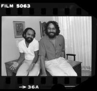 Actors Cheech Marin and Tommy Chong, portrait, 1979