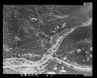 Aerial photograph of crashed Standard Airlines C-46, 1949