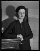 Lois L. Ikonnikoff at court, Los Angeles, 1936