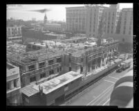 Construction of building for California's District 7, State Division of Highways in Los Angeles, Calif., 1948