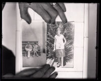 Copy print of two photographs of murder suspect Winnie Ruth Judd, United States, 1925-1930