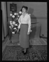 Model at the Times' fashion show, Los Angeles, 1935