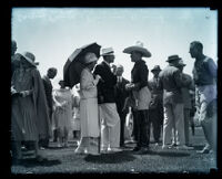 Crown Prince Gustav Adolf and Crown Princess Louise of Sweden with actor Tim McCoy at MGM studio, Culver City, 1926