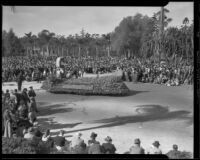 Stanford University float in the Tournament of Roses Parade, Pasadena, 1935