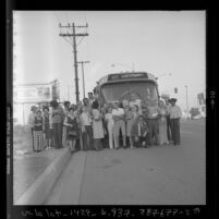 Retirement party for RTD Bus 871 commuter, Foster Fox in Los Angeles, Calif., 1978