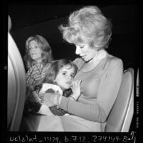 Comedienne Joan Rivers and daughter Melissa at fashion show in Los Angeles, Calif., 1973