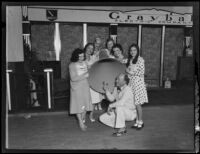 Grabar Electric Co. booth at the Eighth Annual National Radio Show, Los Angeles, 1930