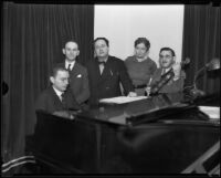 Paul Wittgenstein gives performance to the Los Angeles chapter of Pro Musica, Los Angeles, 1934