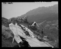 Wreckage of Standard Airlines C-46 crash, 1949