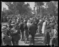 Crowd at the Iowa Picnic in Lincoln Park, Los Angeles, 1936