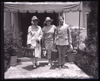 Minnie Kennedy with her grandchildren, Roberta and Rolf, Los Angeles, 1926