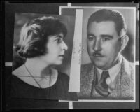 Lillian D. Rock, left, women's political activist, and Harrison Wiley, art director and victim of a plane crash, 1935 (copy photo)