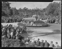 Ford Dealers float in the Tournament of Roses Parade, Pasadena, 1935