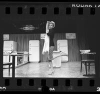 Actress Jean Smart as Babs in production of "Mrs. California" at Los Angeles Public Theatre, Calif., 1986