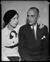 R.L. Hargreaves with wife, Helen Ferguson Hargreaves, before going to Federal Prison, Los Angeles, 1935