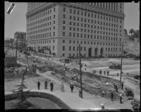 New Hall of Justice at Temple and Spring, Los Angeles, circa 1925