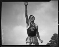 Adrian Davis, Compton Junior College discus thrower, 1936