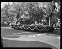 "A Castle in Spain" float in the Tournament of Roses Parade, Pasadena, 1933