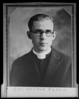 Reverend Gerald Flynn conducts sermons at the Plaza Church, Los Angeles, 1936